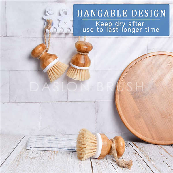 wood handle dish brush